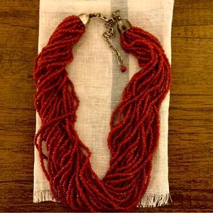 Red coral necklace